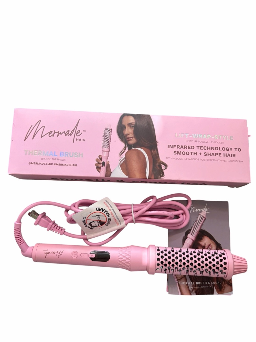 Pink Thermal Styling Brush - Smooth & Shape